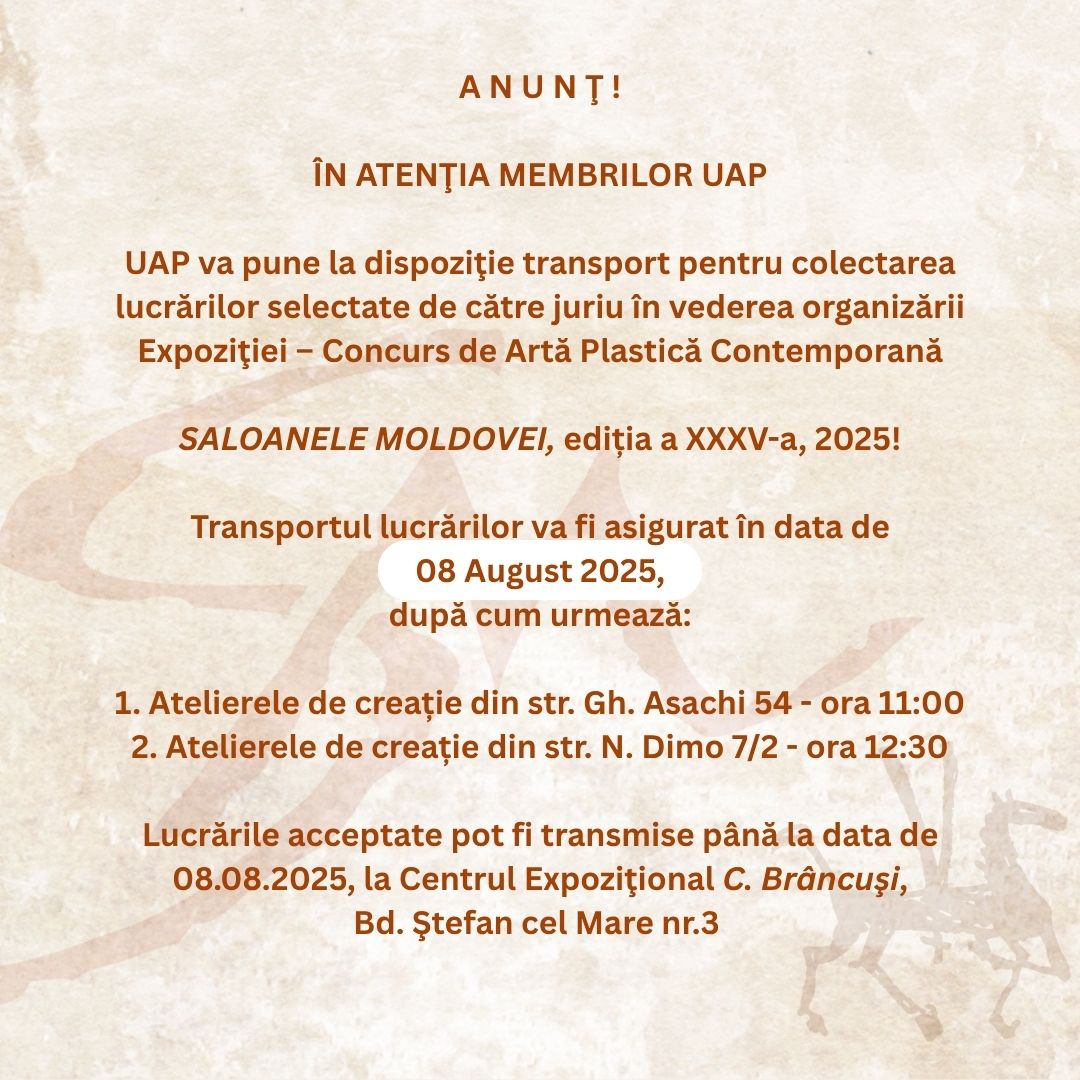 Anunț! Transport Saloanele Moldovei