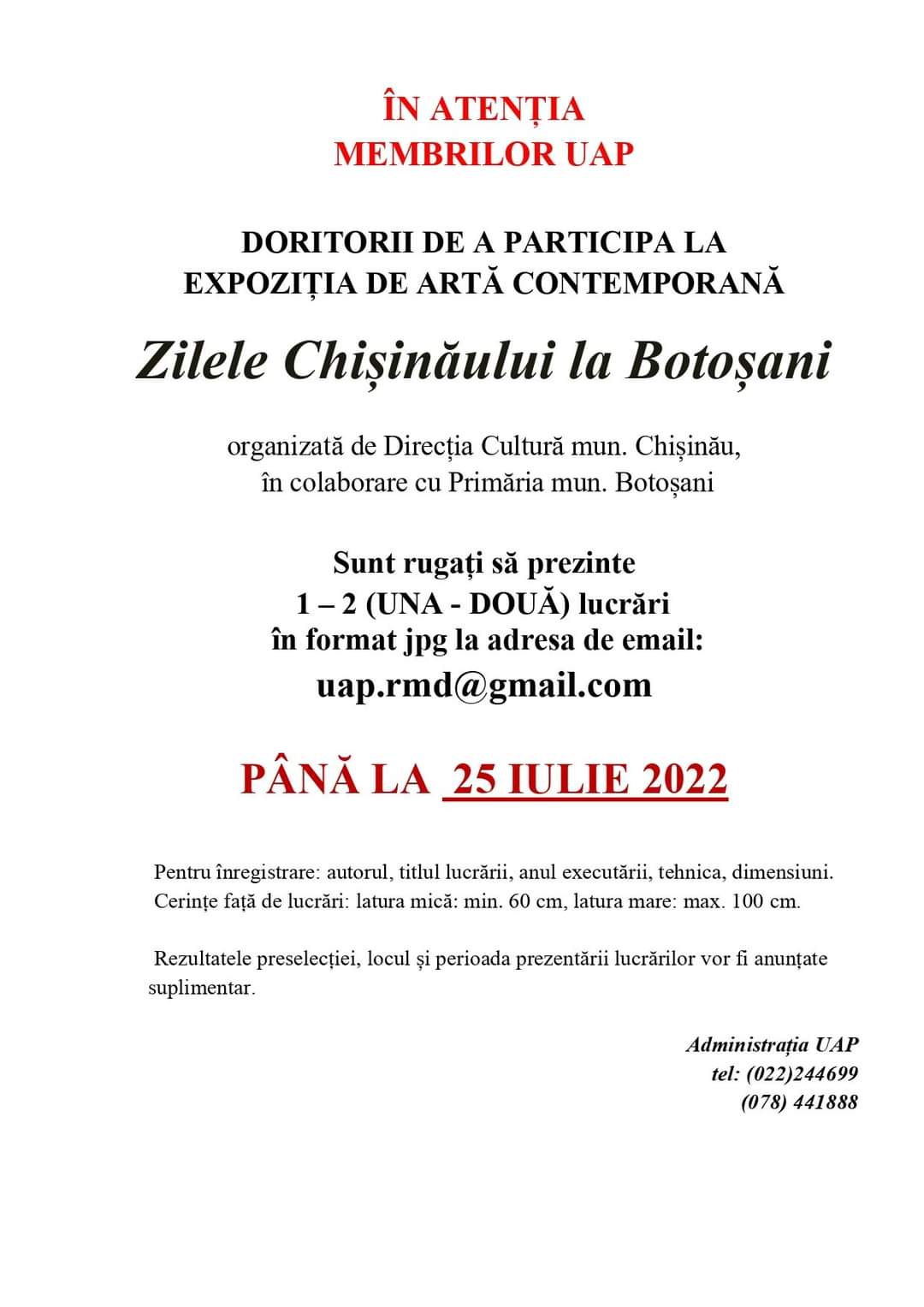 Zilele Chișinăului la Botoşani