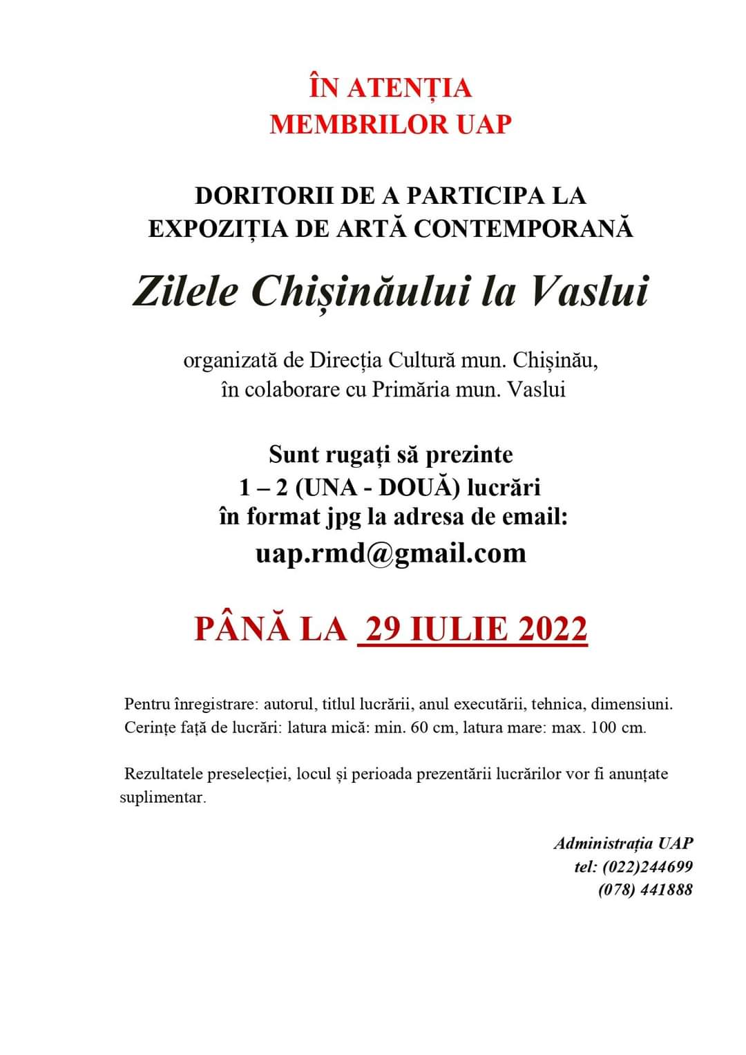 Zilele Chișinăului la Vaslui