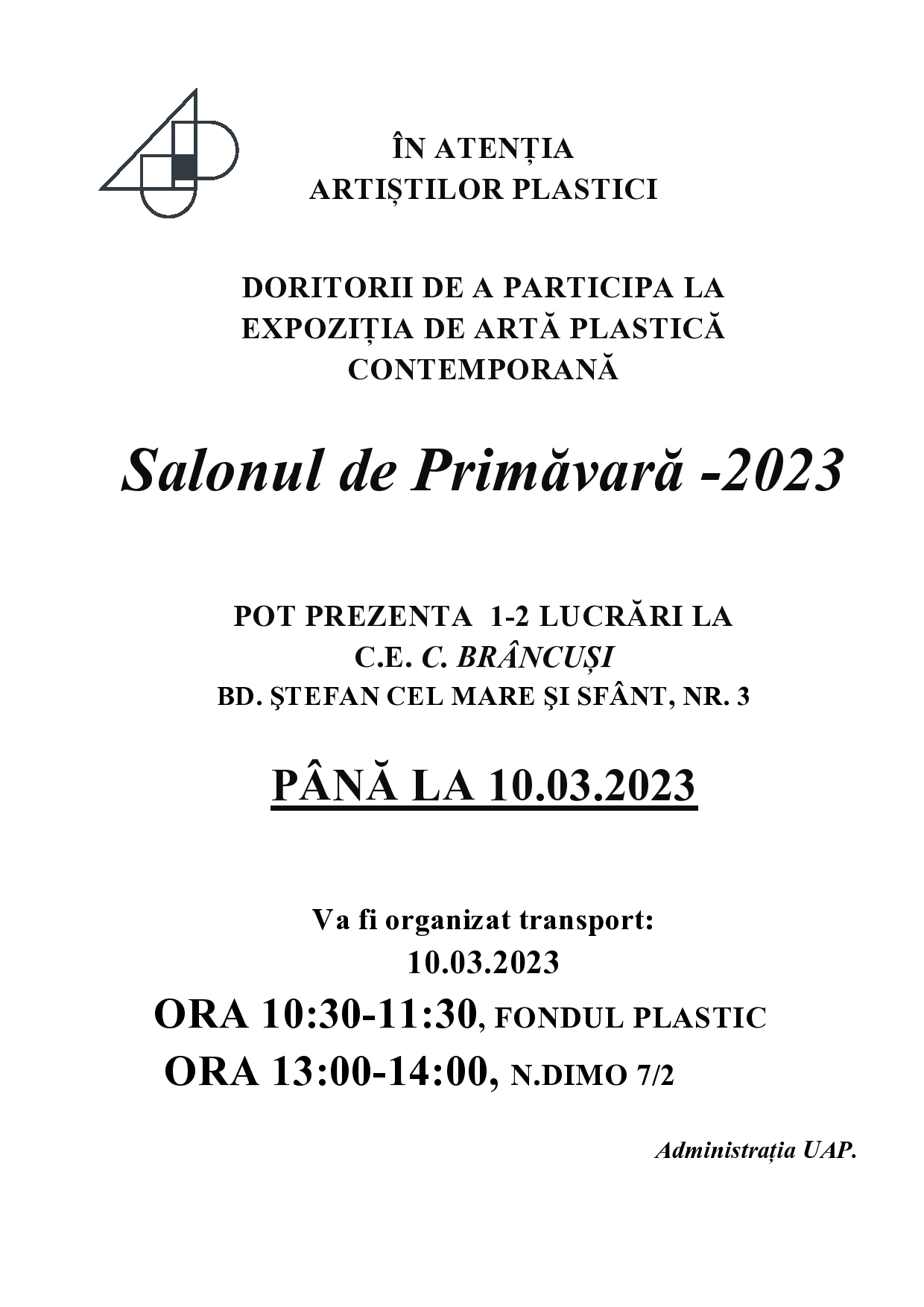 Salonul de Primăvară -2023