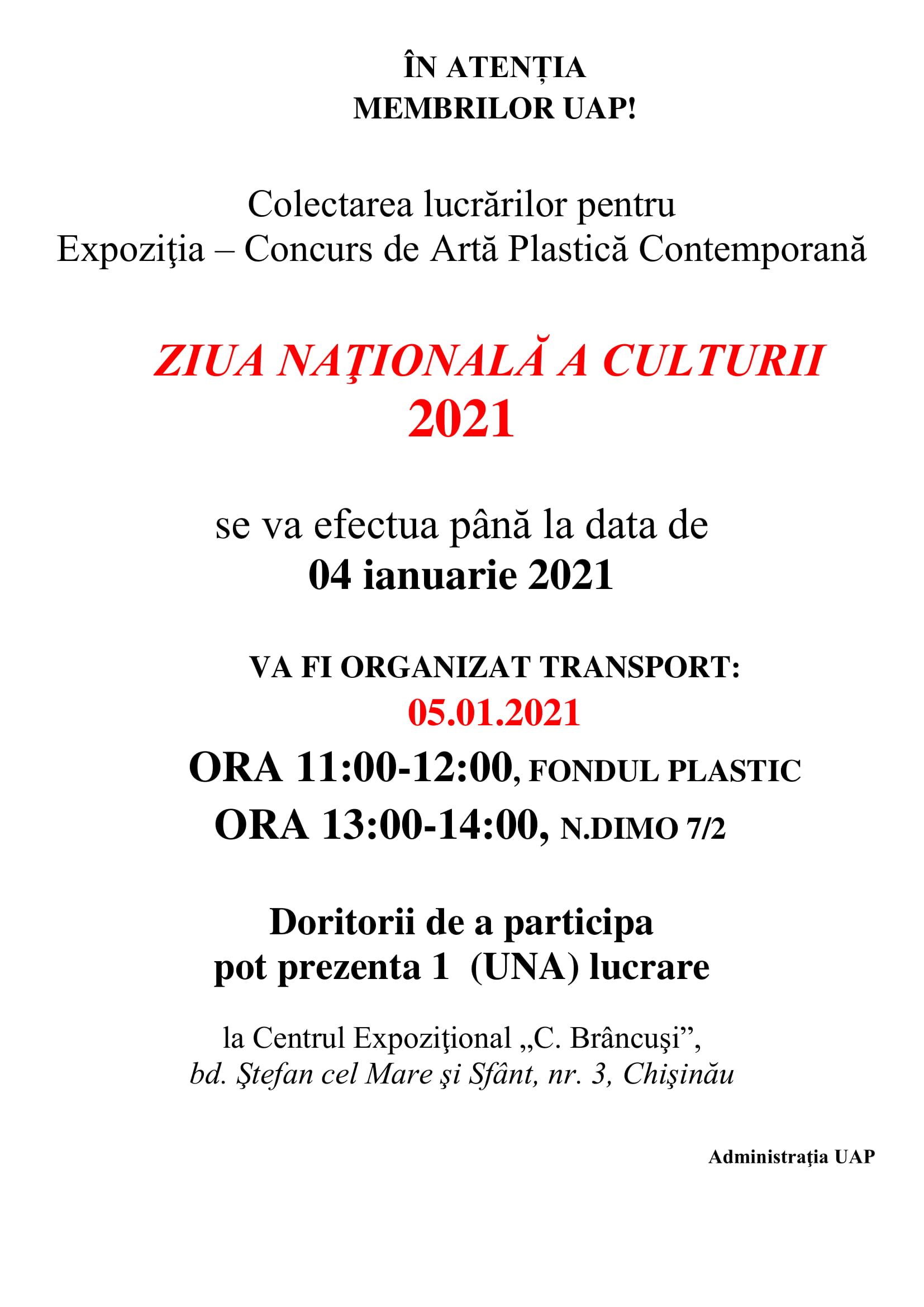 Ziua Naţională A Culturii 2021-II