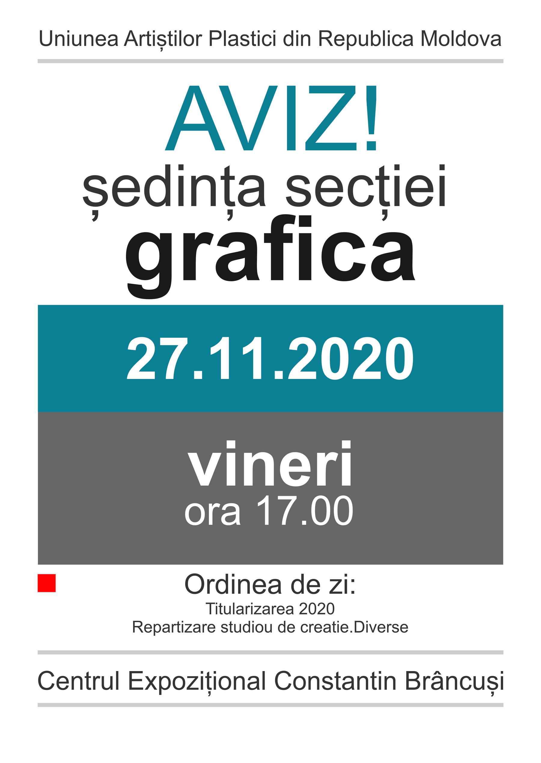 Şedinţa secţiei Grafică