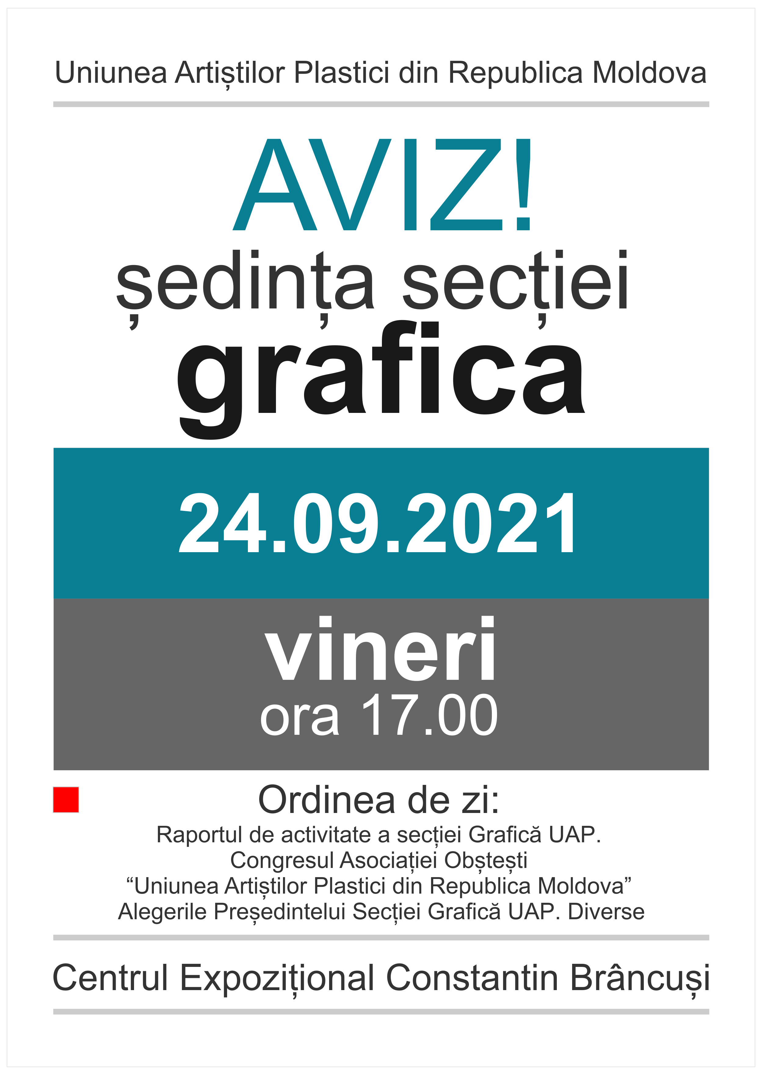 Şedinţa secţiei Grafică 24.09.2021