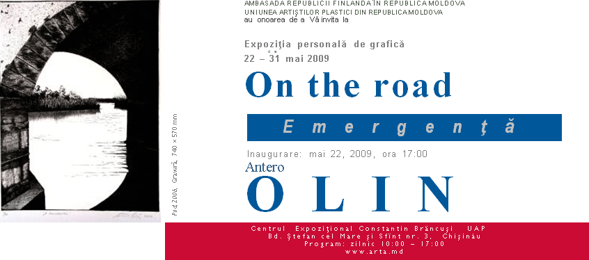 Antero OLIN: On the road - Emergenţă