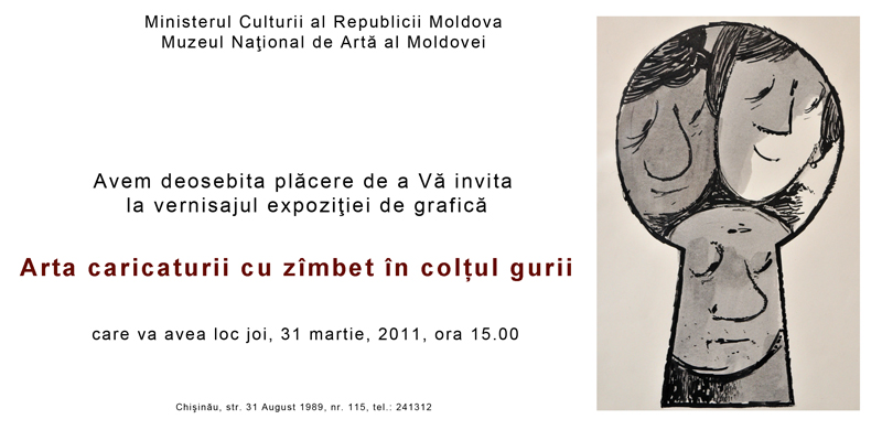 Arta caricaturii cu zîmbetul în colţul gurii